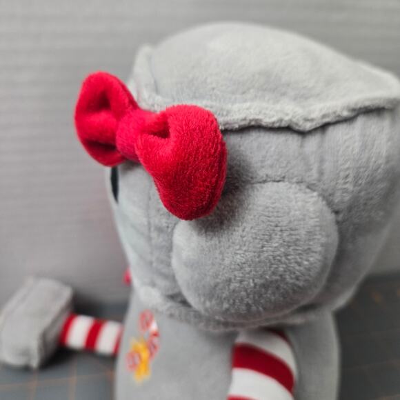 Walmart Dreams Christmas Girl Robot Plush Bow Scarf Candy Cane Arms Legs Shirt - Picture 9 of 10